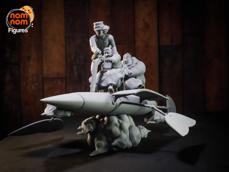 Howl's Moving Castle Fly Copter Garage kit