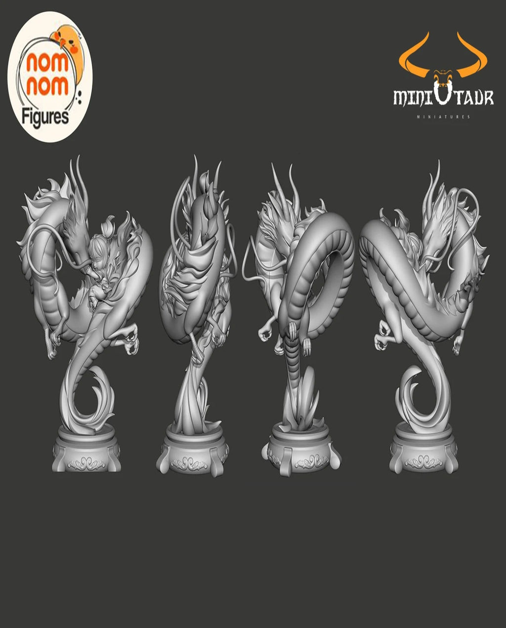 Spirited Away Chibi Haku and Chihiro Garage Kit