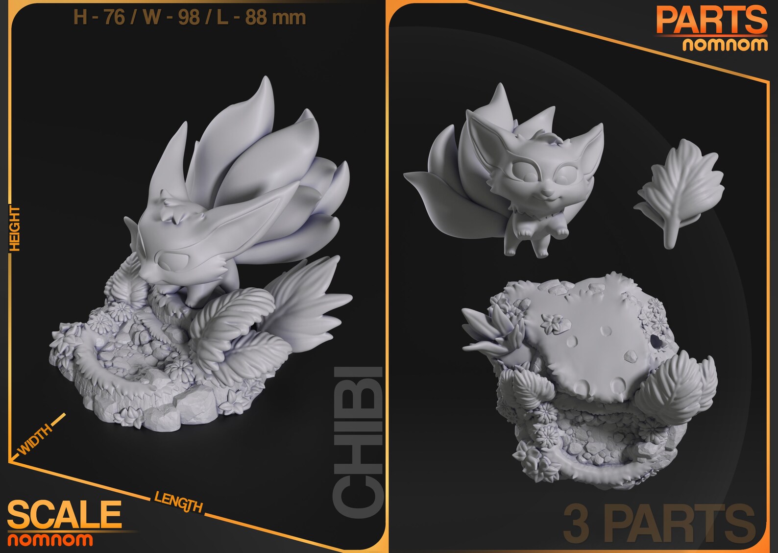 Naruto Chibi Kurama Garage Kit