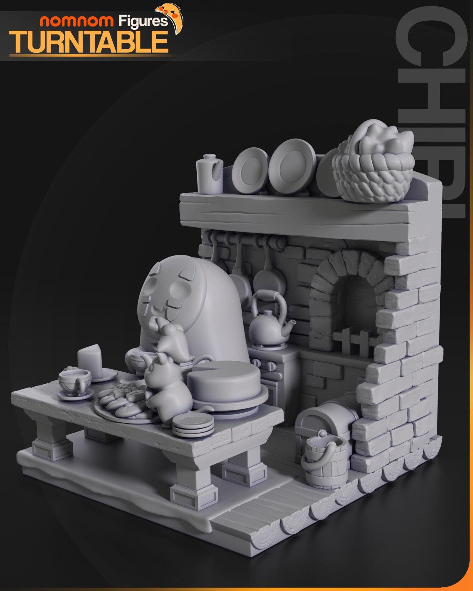 Spirited Away Chibi No-Face Garage kit