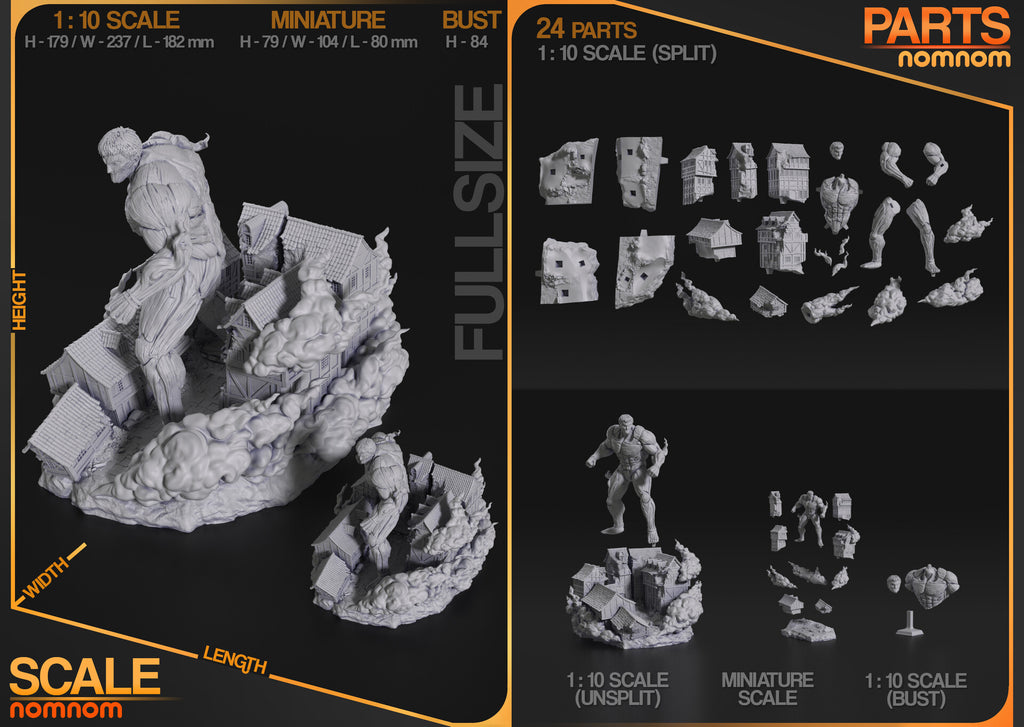 Attack on Titan Armored Titan Garage Kit