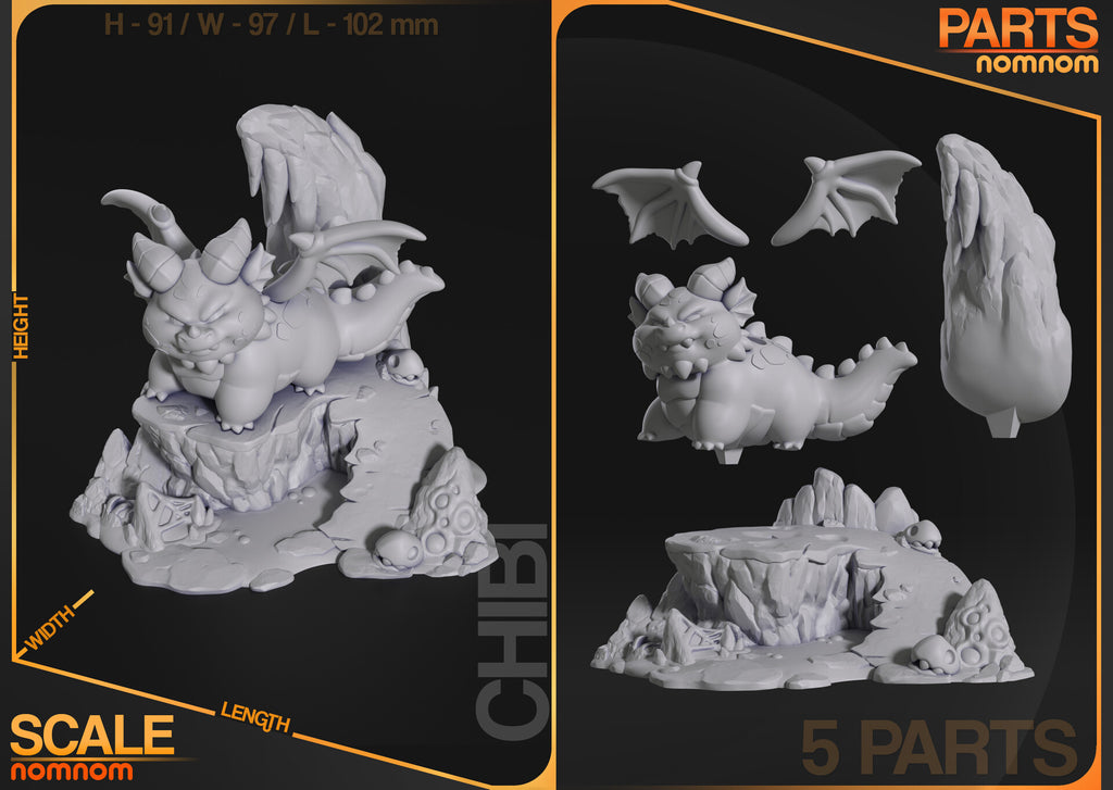 D&D Chibi Themberchaud Garage kit