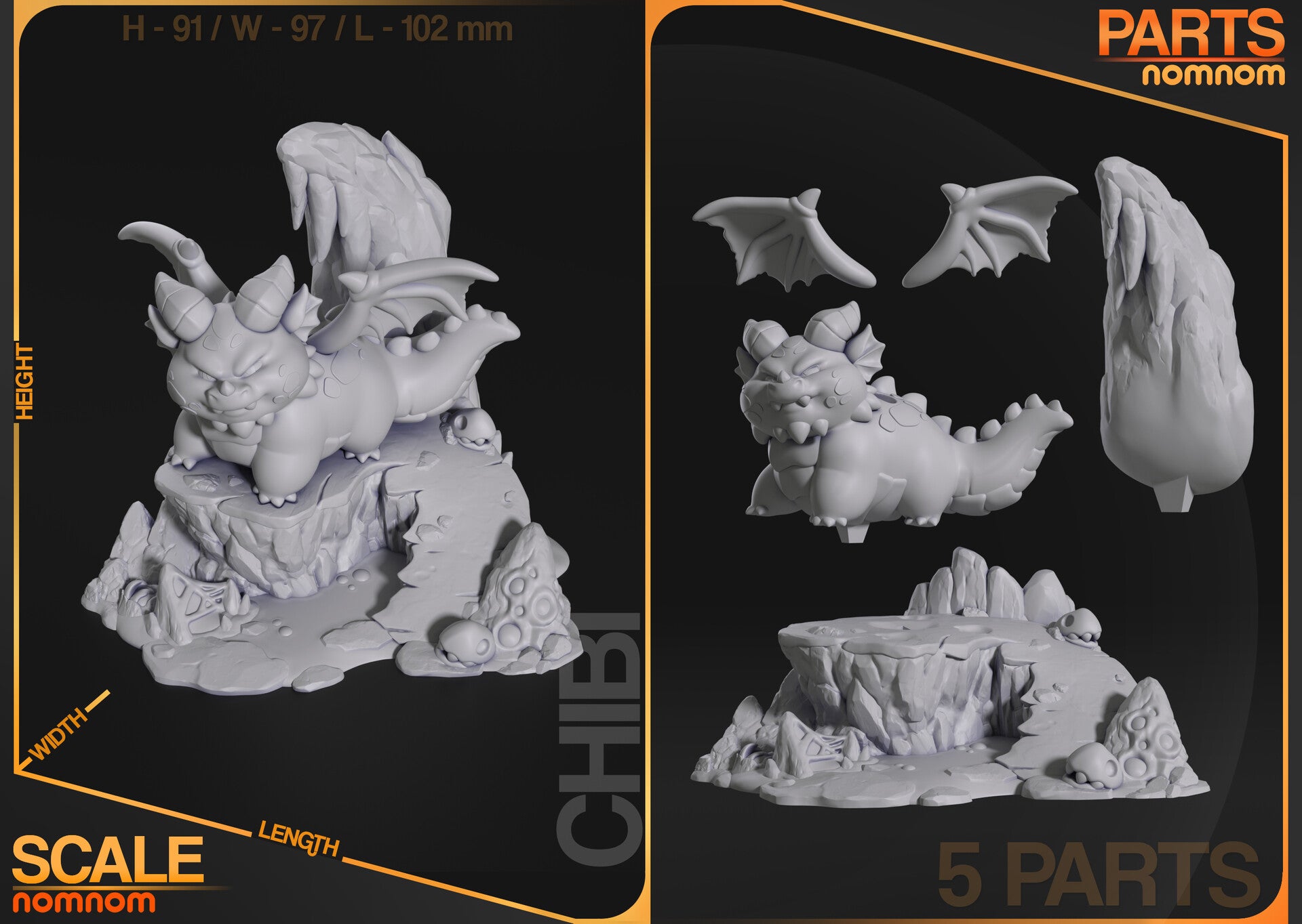 D&D Chibi Themberchaud Garage kit