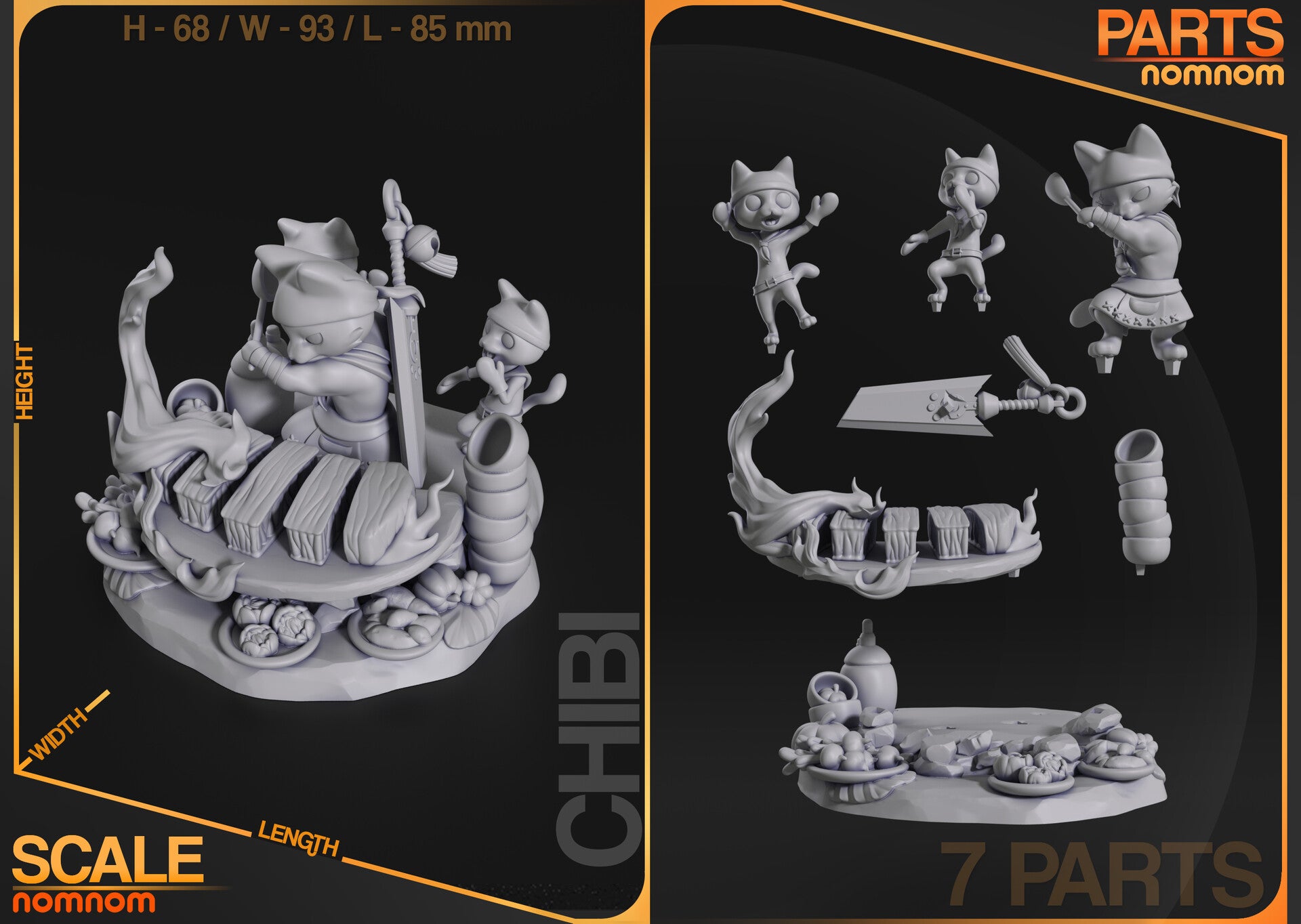 Monster Hunter Chef Meowscular Garage Kit