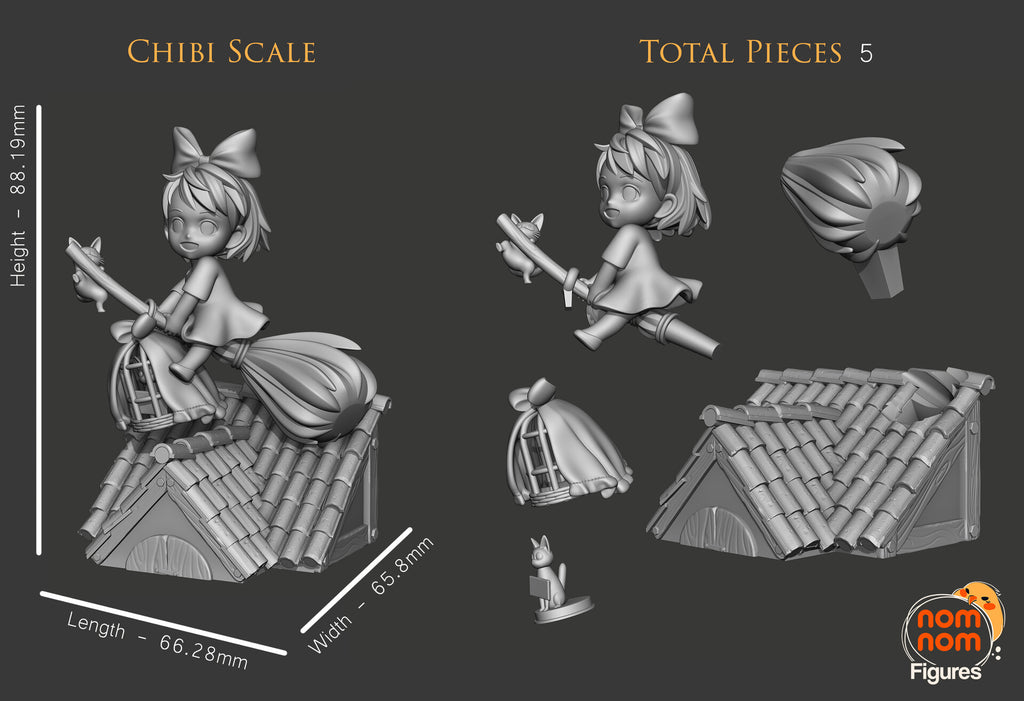 Kiki's Delivery Service Chibi Kiki Garage Kit