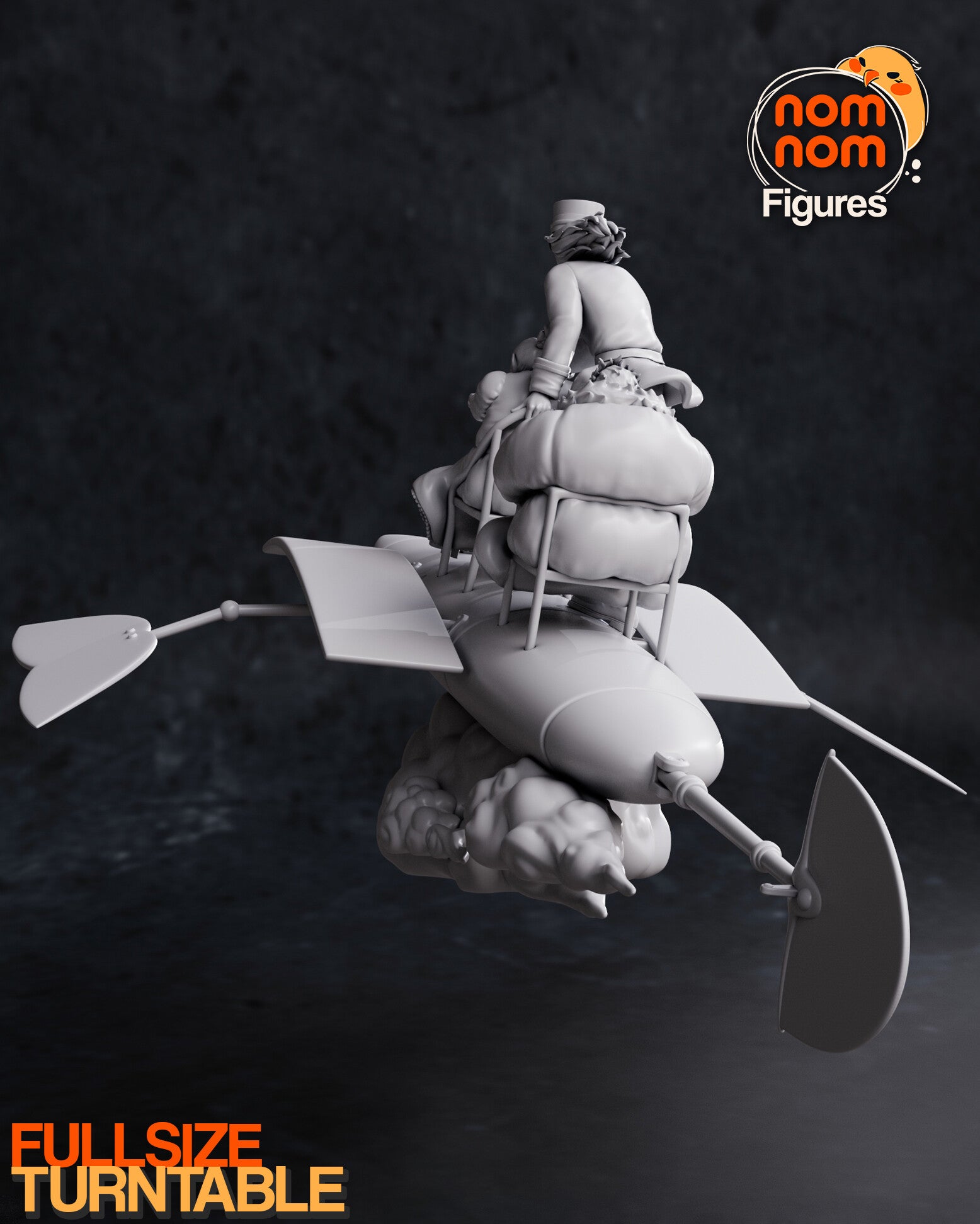 Howl's Moving Castle Fly Copter Garage kit