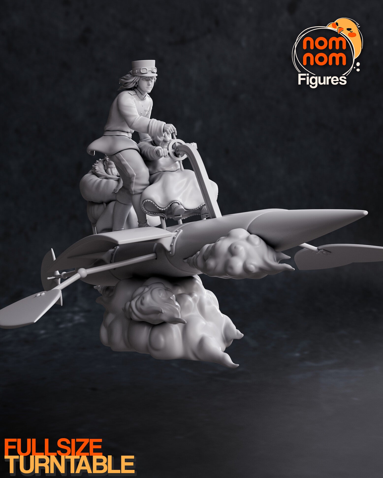 Howl's Moving Castle Fly Copter Garage kit